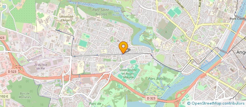 localisation de l'entreprise SCI DU CLOS à ANGERS