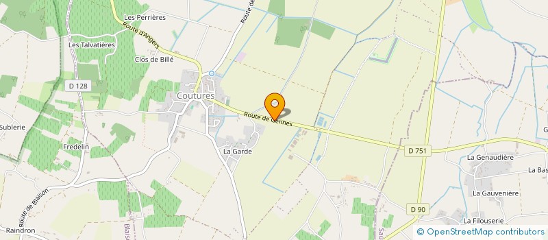 localisation de l'entreprise SCI DU CLOS  LES GARENNES SUR LOIRE