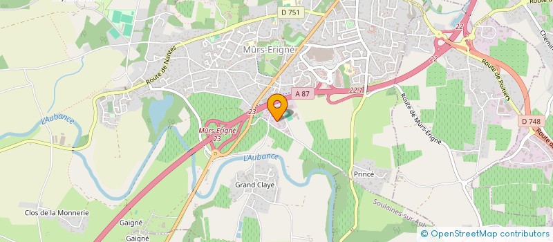 localisation de l'entreprise SCI DU CLOS  MURS-ERIGNE