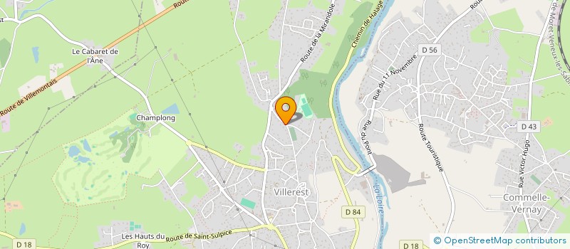 localisation de l'entreprise SCI DU CLOS  VILLEREST