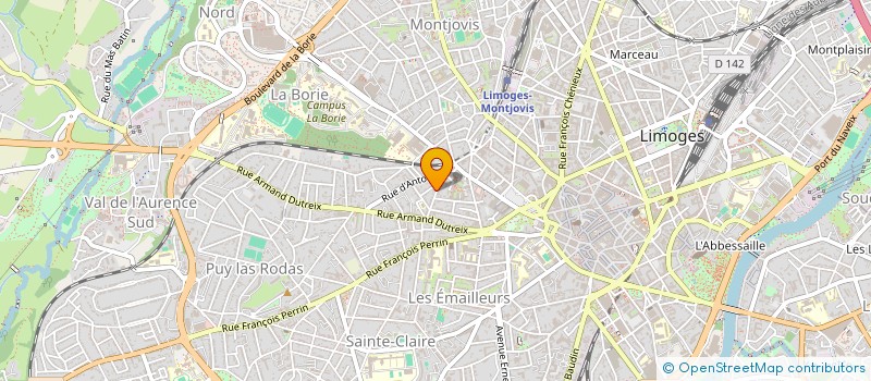 localisation de l'entreprise SCI DU CLOS à LIMOGES