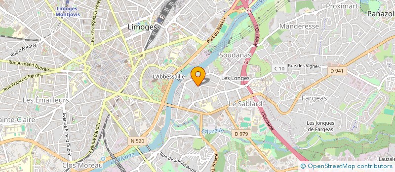 localisation de l'entreprise SCI DU CLOS à LIMOGES