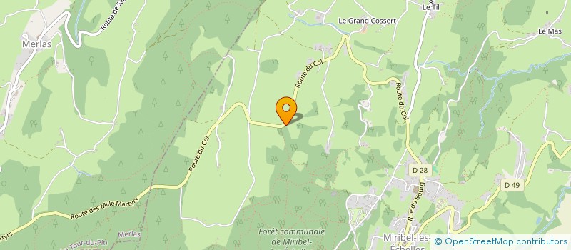 localisation de l'entreprise SCI DU CLOS  MIRIBEL-LES-ECHELLES