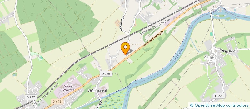 localisation de l'entreprise SCI DU CLOS  MALANGE