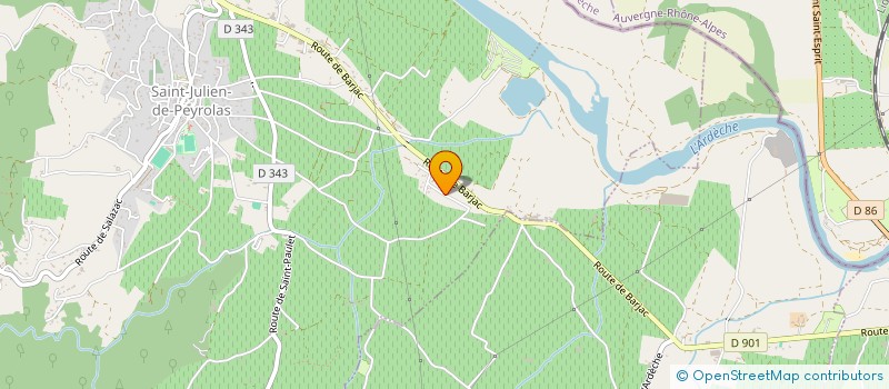 localisation de l'entreprise SCI DU CLOS  SAINT-JULIEN-DE-PEYROLAS