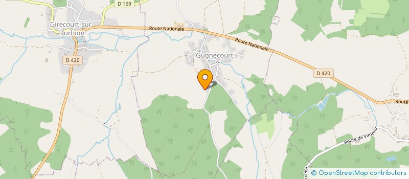 localisation de l'entreprise SCI DU CLOS  GUGNECOURT