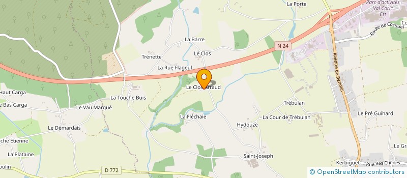 localisation de l'entreprise SCI DU CLOS ARRAUD  GUER