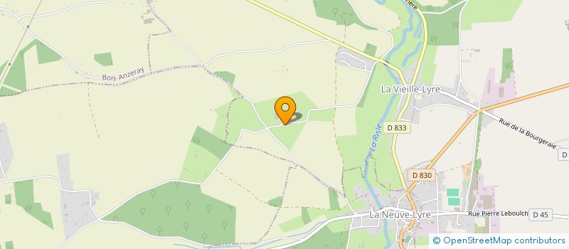 localisation de l'entreprise SCI DU CLOS BAILLET  LA NEUVE-LYRE