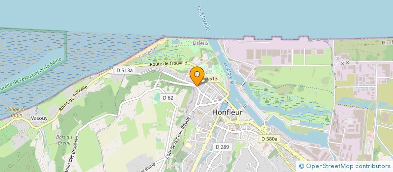 localisation de l'entreprise SCI DU CLOS BARON à HONFLEUR