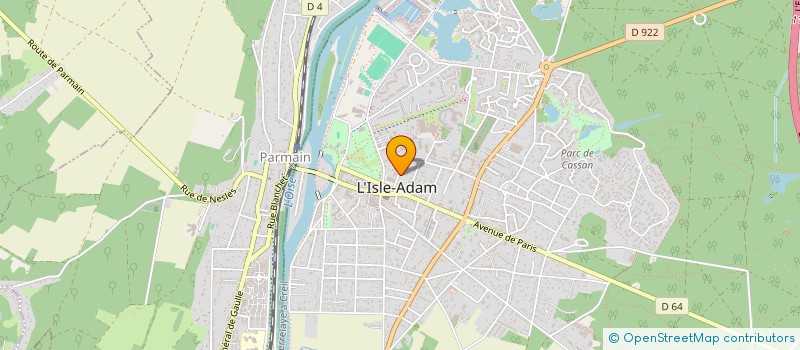 localisation de l'entreprise SCI DU CLOS BERGERET  ISLE ADAM