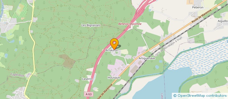 localisation de l'entreprise SCI DU CLOS BLEU à LABENNE