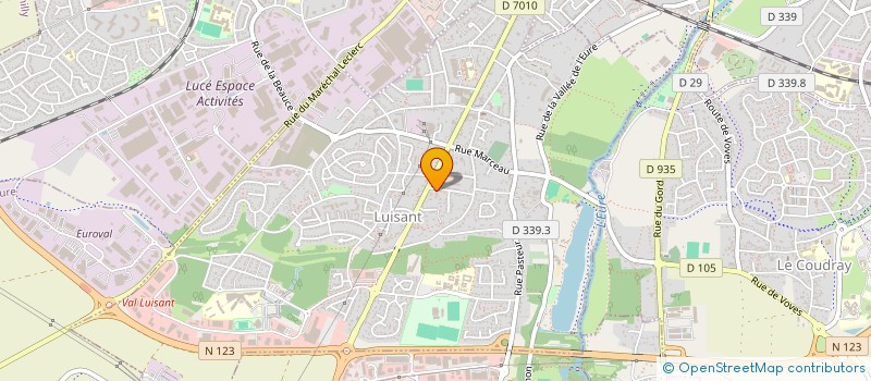 localisation de l'entreprise SCI DU CLOS CHALOUZEAU à LUISANT