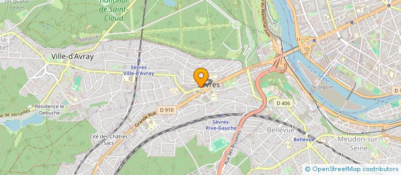 localisation de l'entreprise SCI DU CLOS COSSONNEAU à SEVRES