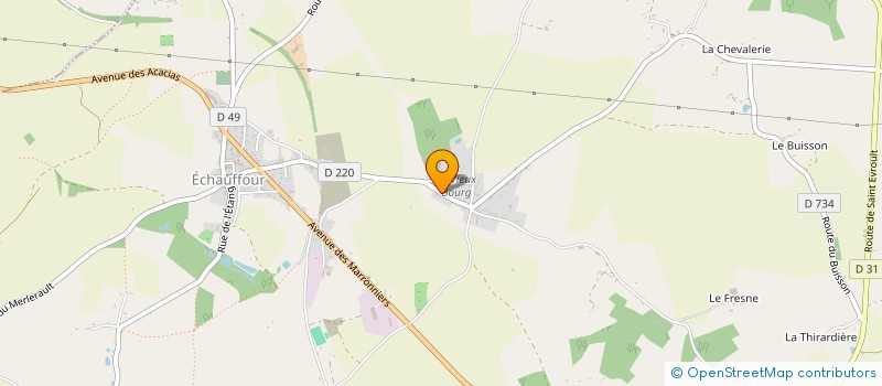 localisation de l'entreprise SCI DU CLOS D'ARGENT à ECHAUFFOUR