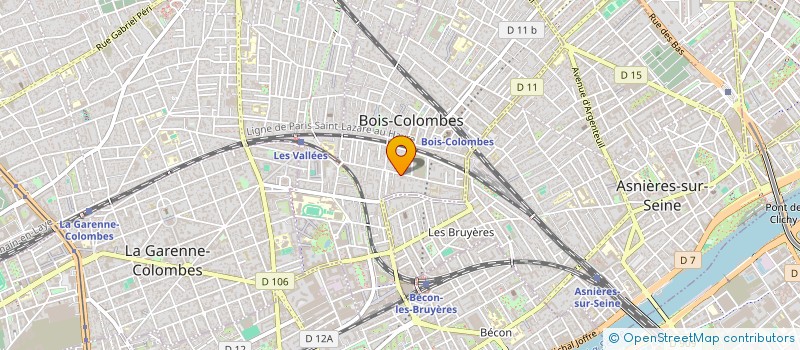 localisation de l'entreprise SCI DU CLOS D'AUJAC à BOIS-COLOMBES