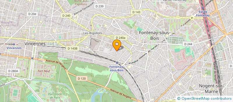 localisation de l'entreprise SCI DU CLOS D'ORLEANS à FONTENAY-SOUS-BOIS