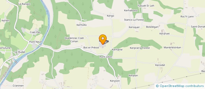 localisation de l'entreprise SCI DU CLOS DE BOTELEGAN  LANGUIDIC