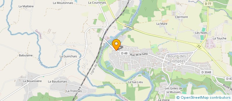 localisation de l'entreprise SCI DU CLOS DE GLANRET  BOURG-DES-COMPTES