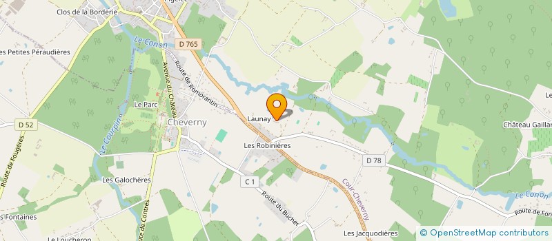 localisation de l'entreprise SCI DU CLOS DE L'AULNAY  COUR-CHEVERNY