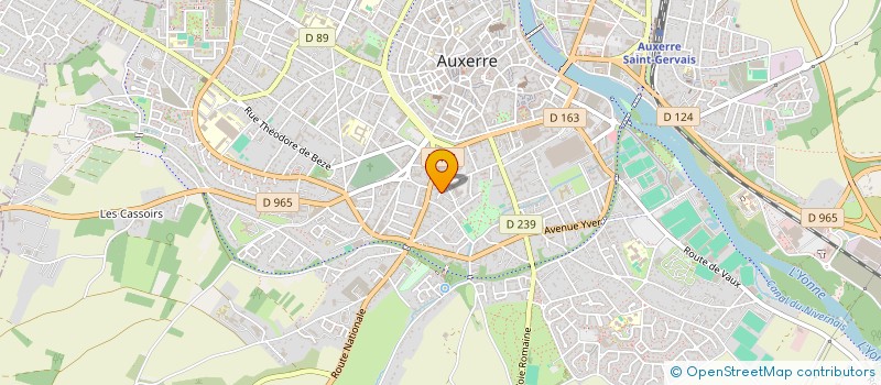 localisation de l'entreprise SCI DU CLOS DE L'IMPASSE à AUXERRE