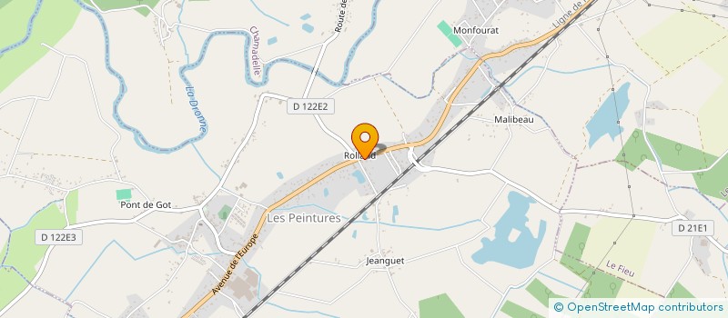 localisation de l'entreprise SCI DU CLOS DE L'O  LES PEINTURES