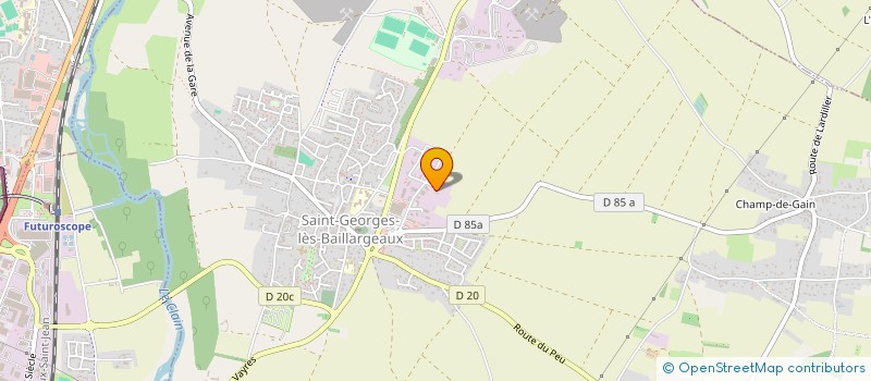 localisation de l'entreprise SCI DU CLOS DE L'ORMEAU  SAINT-GEORGES-LES-BAILLARGEAUX