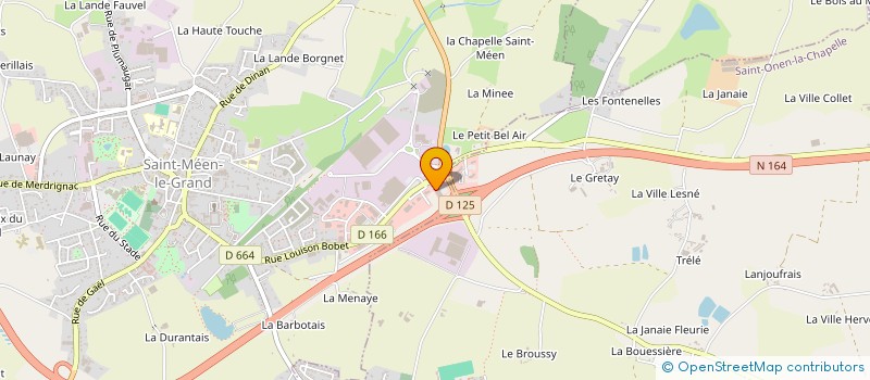 localisation de l'entreprise SCI DU CLOS DE LA CROIX  SAINT-MEEN-LE-GRAND