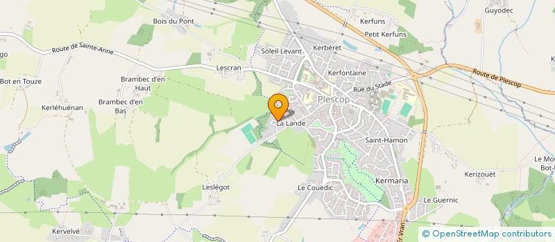 localisation de l'entreprise SCI DU CLOS DE LA LANDE  PLESCOP