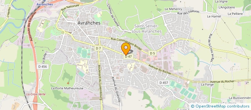 localisation de l'entreprise SCI DU CLOS DE LA METAIRIE à AVRANCHES
