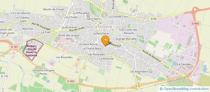 localisation de l'entreprise SCI DU CLOS DE LA PORTE  DOUE-EN-ANJOU