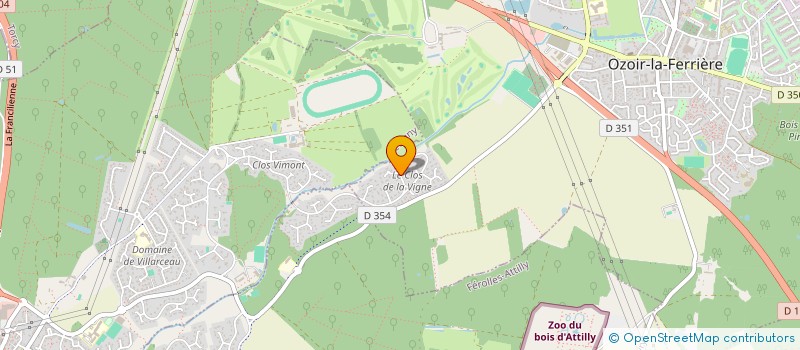 localisation de l'entreprise SCI DU CLOS DE LA VIGNE  OZOIR-LA-FERRIERE