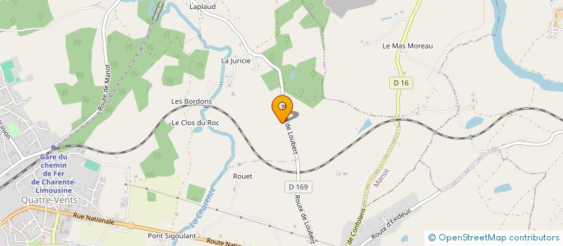 localisation de l'entreprise SCI DU CLOS DE NIEUIL à NIEUIL