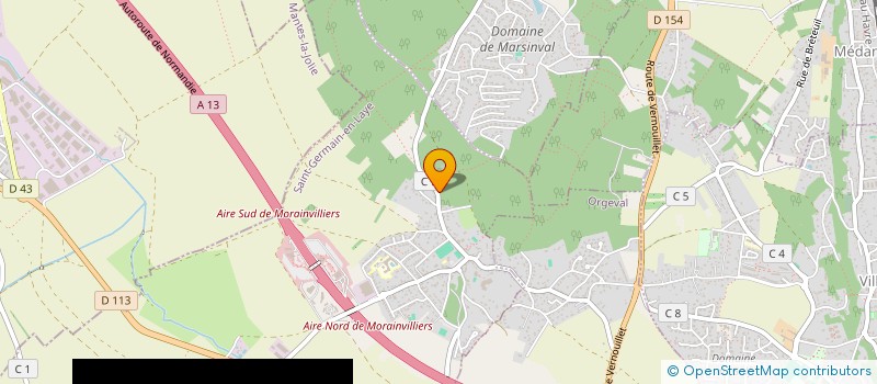 localisation de l'entreprise SCI DU CLOS DE VERNOUILLET  MORAINVILLIERS