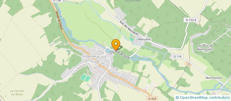localisation de l'entreprise SCI DU CLOS DE VOISE à VILLEMEUX-SUR-EURE
