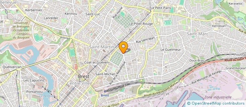localisation de l'entreprise SCI DU CLOS DES ABERS  BREST