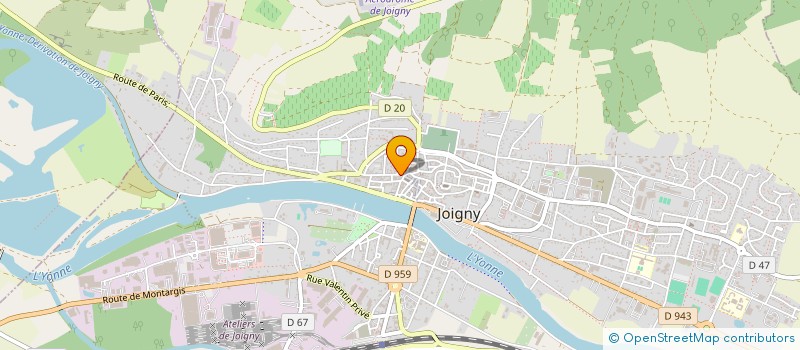 localisation de l'entreprise SCI DU CLOS DES CAPUCINS à JOIGNY