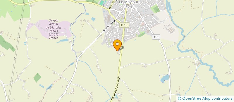 localisation de l'entreprise SCI DU CLOS DES PAIRES  LE MAY-SUR-EVRE