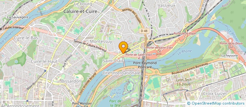 localisation de l'entreprise SCI DU CLOS DES ROUSSES  CALUIRE-ET-CUIRE