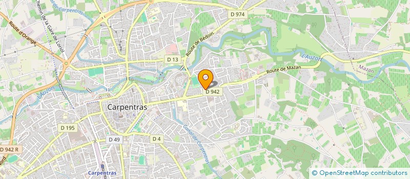 localisation de l'entreprise SCI DU CLOS DES TRAMS  CARPENTRAS