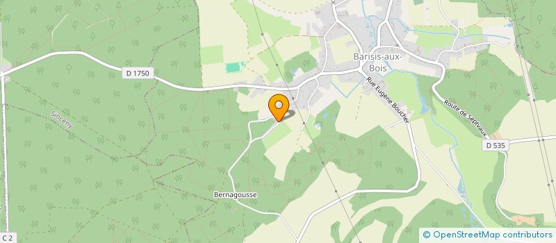 localisation de l'entreprise SCI DU CLOS DES VIGNES à BARISIS-AUX-BOIS