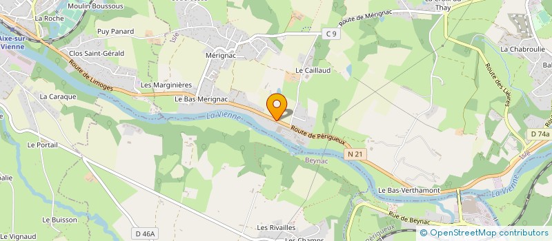 localisation de l'entreprise SCI DU CLOS DU BAS CAILLAUD à ISLE