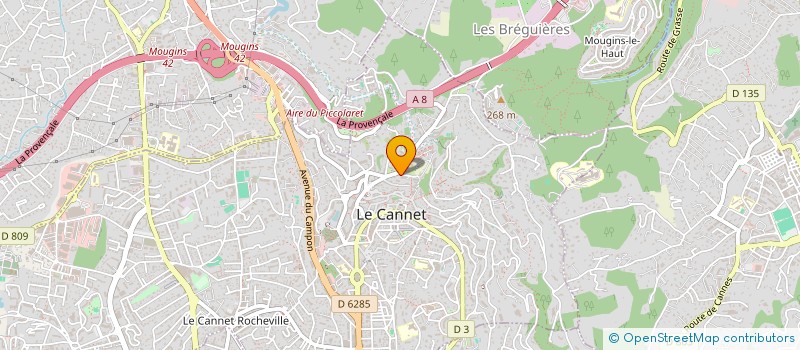localisation de l'entreprise SCI DU CLOS DU CHAT à LE CANNET