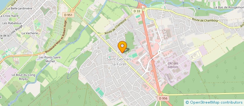localisation de l'entreprise SCI DU CLOS DU COTEAU à VINEUIL