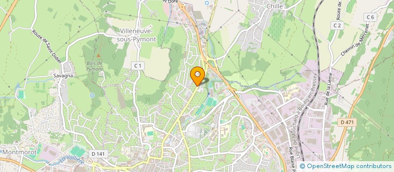 localisation de l'entreprise SCI DU CLOS DU VIEUX POIRIER  LONS-LE-SAUNIER