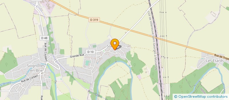 localisation de l'entreprise SCI DU CLOS FATINANT à SOLERS