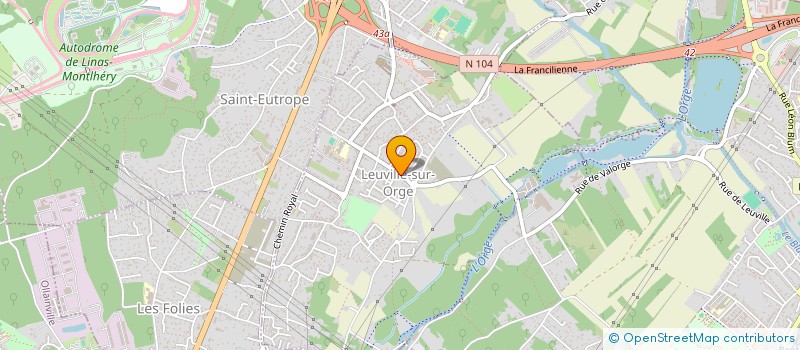 localisation de l'entreprise SCI DU CLOS FLEURI  LEUVILLE-SUR-ORGE