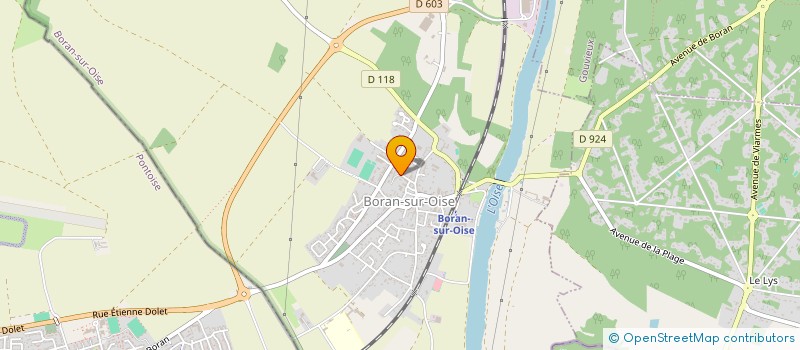 localisation de l'entreprise SCI DU CLOS FLEURI  BORAN-SUR-OISE