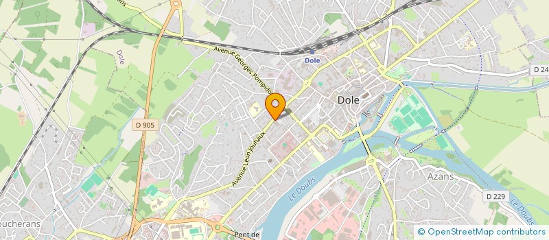 localisation de l'entreprise SCI DU CLOS FLEURY à DOLE