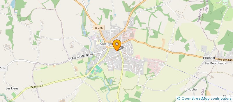 localisation de l'entreprise SCI DU CLOS HOUET  MATIGNON