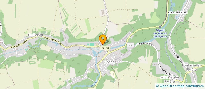 localisation de l'entreprise SCI DU CLOS JUBERT  SACLAS